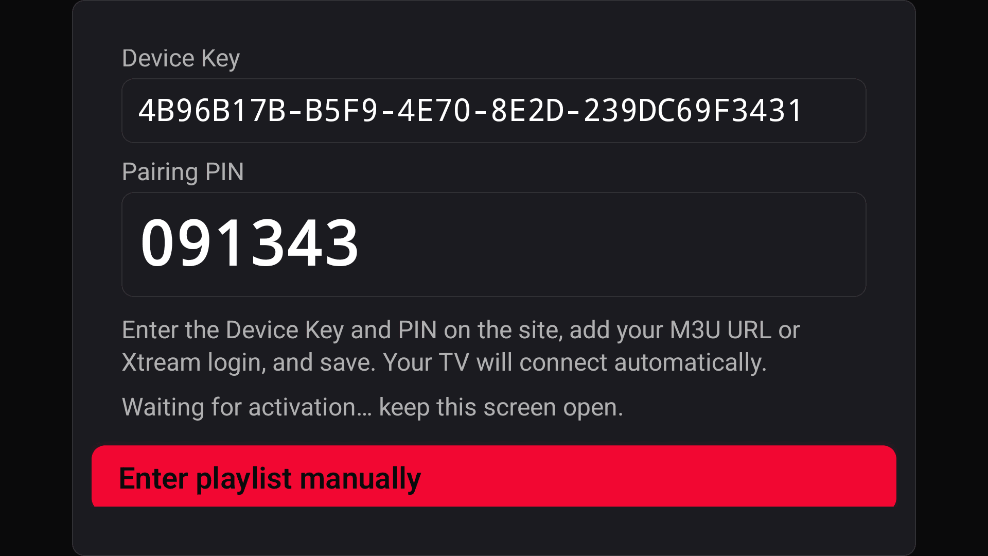 4Klive · Fire & Android TV setup — step 7