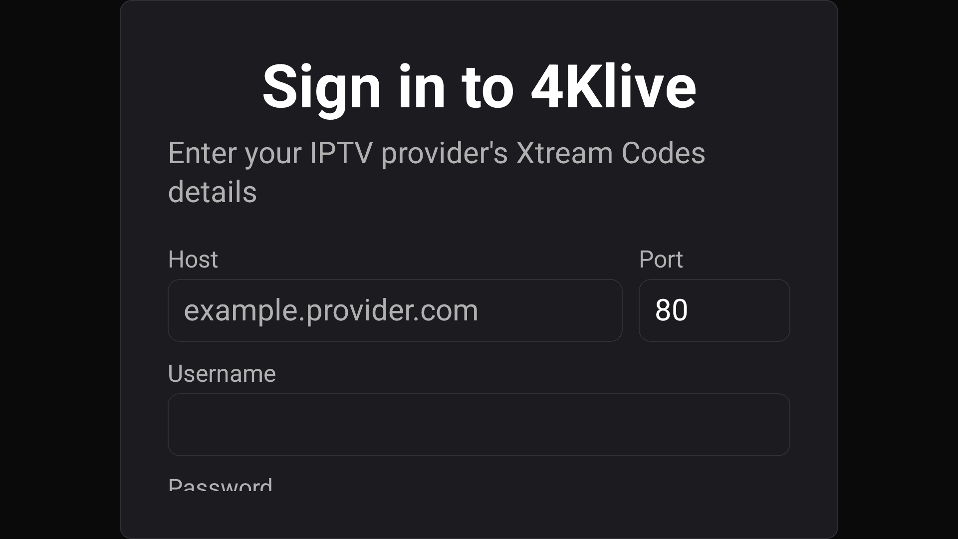 4Klive · Fire & Android TV setup — step 8